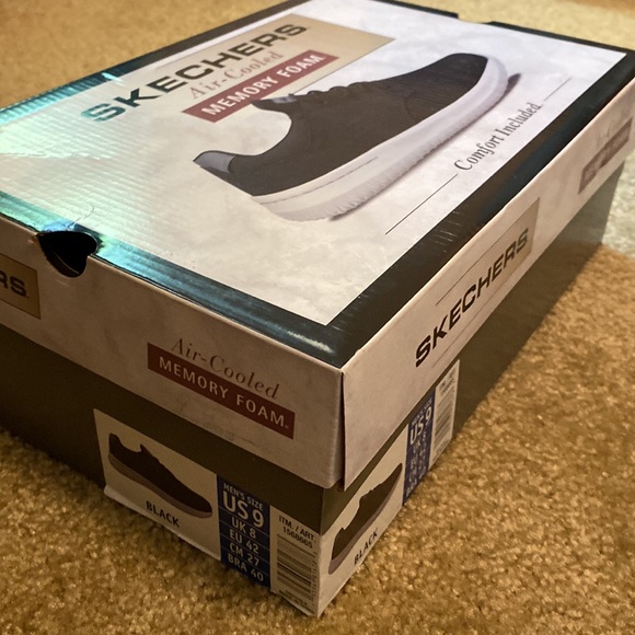 Skechers Mens Black Delson Shoe - Picture 8 of 9